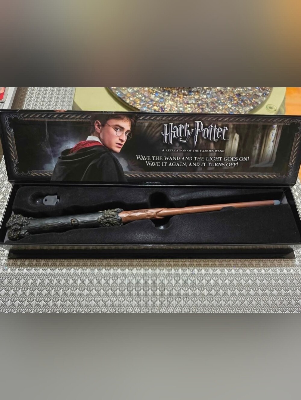 Harry Potter Poster Light Up Tip Wooden Wand